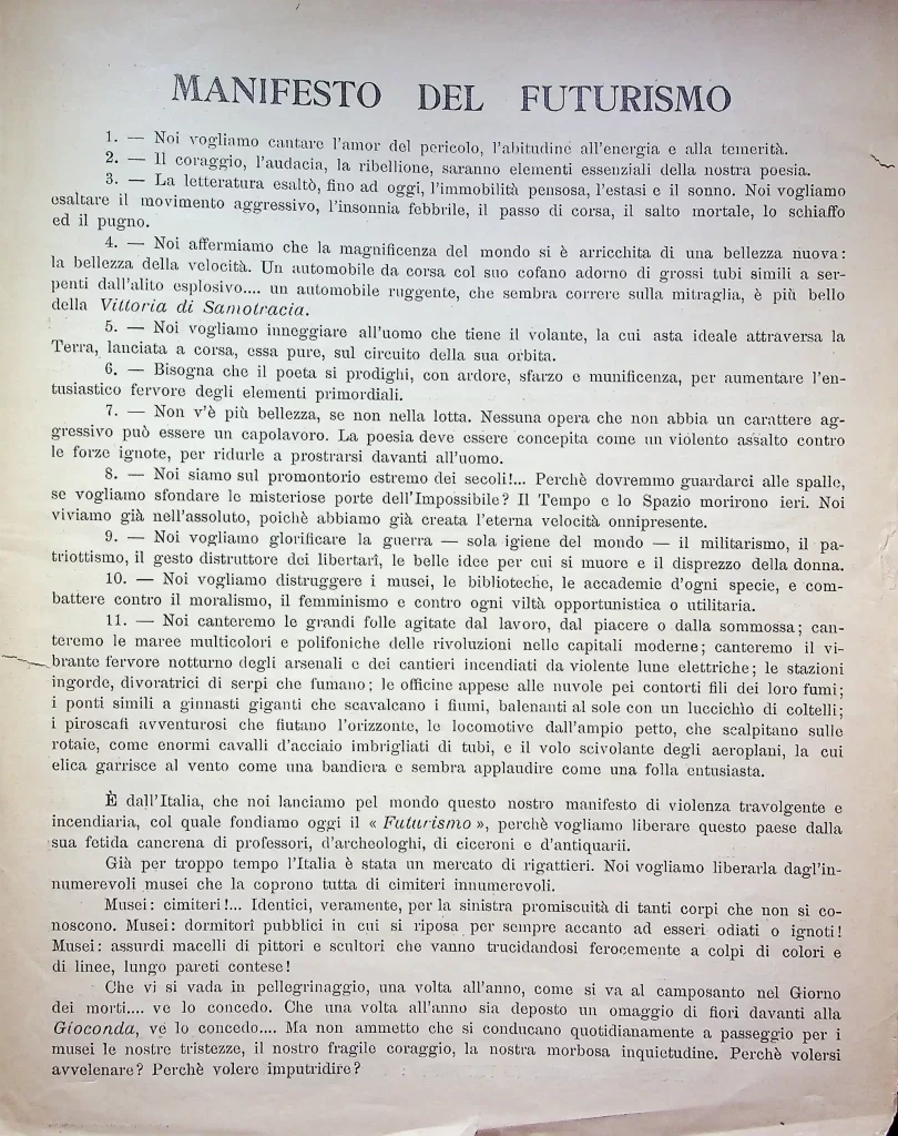 1000 fondazione e manifesto del futurismo quarta tiratura 03