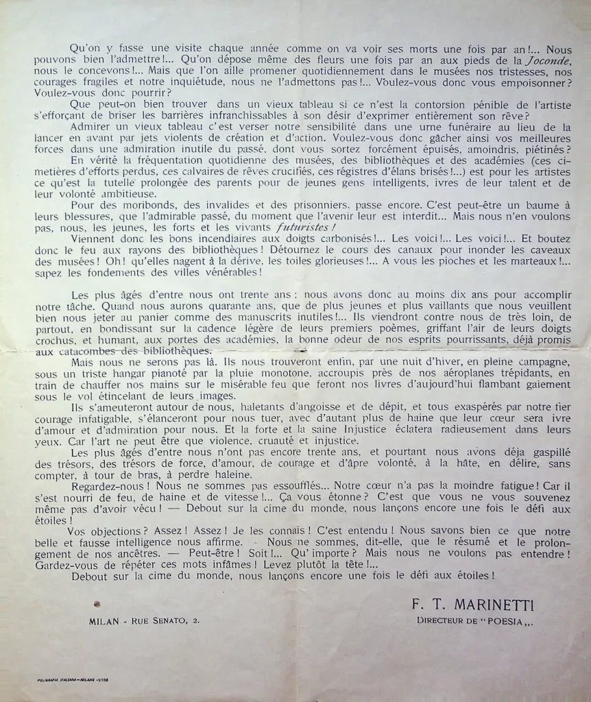 100 manifeste du futurisme 2