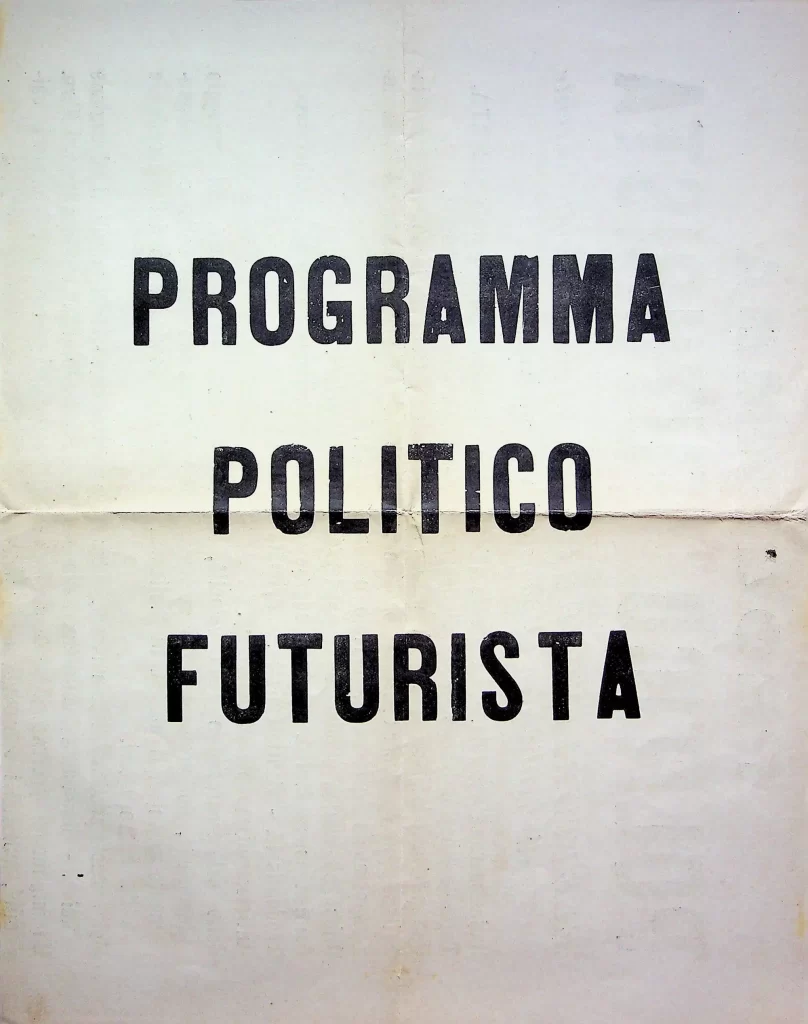 10600 programma politico futurista seconda tiratura 01
