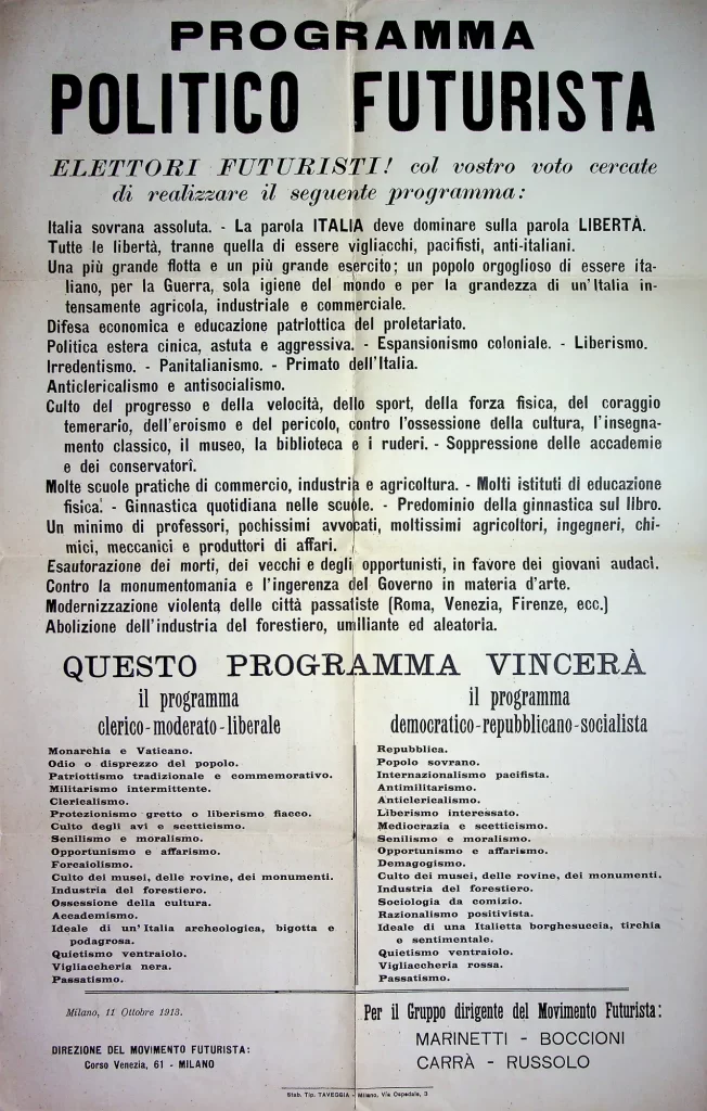 10600 programma politico futurista seconda tiratura 02