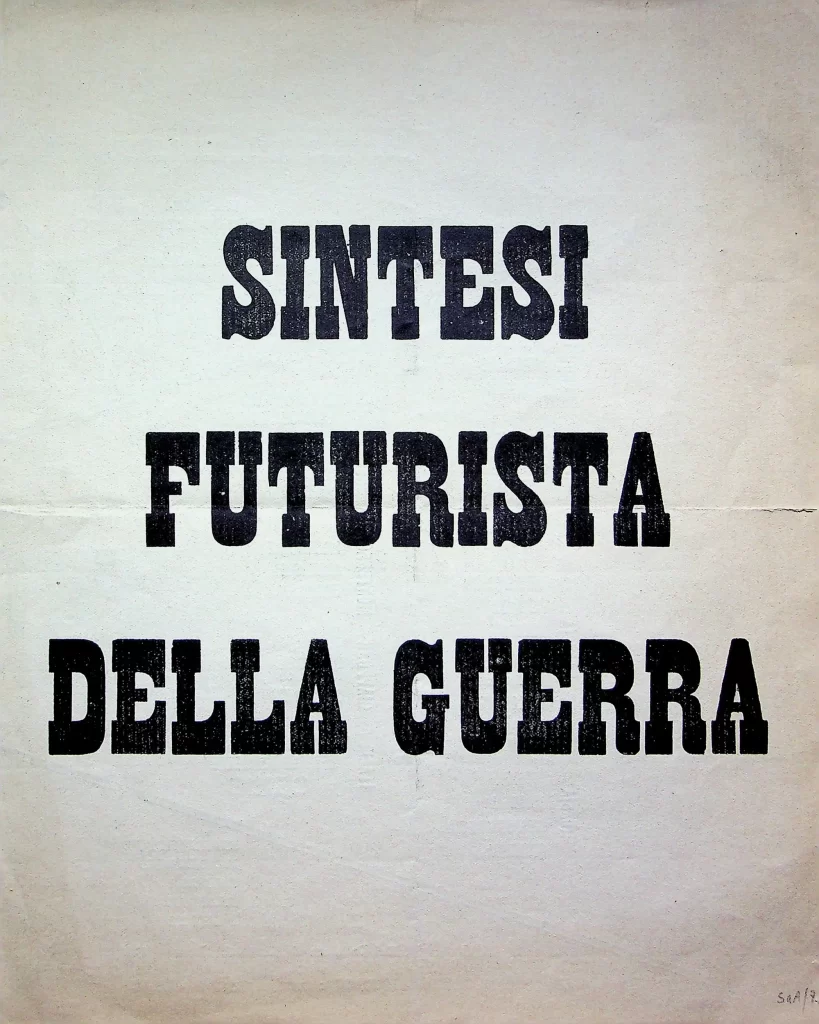 12300 sintesi futurista della guerra prima edizione 01
