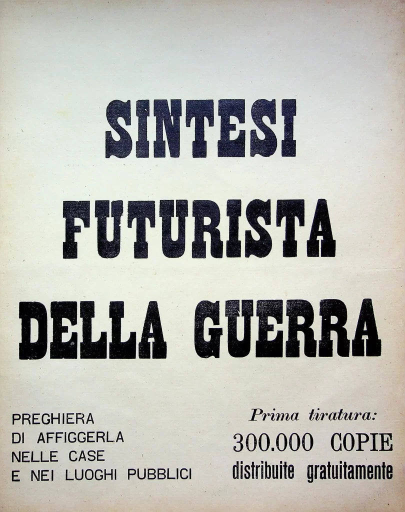 12400 sintesi futurista della guerra seconda edizione 01