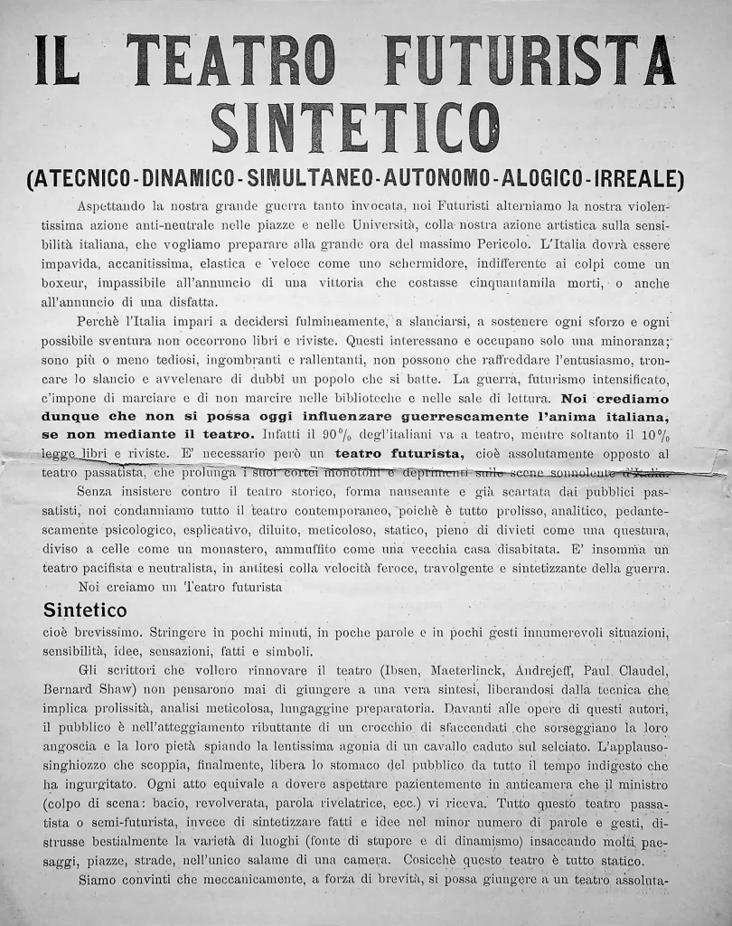 12700 teatro futurista sintetico seconda edizione 01