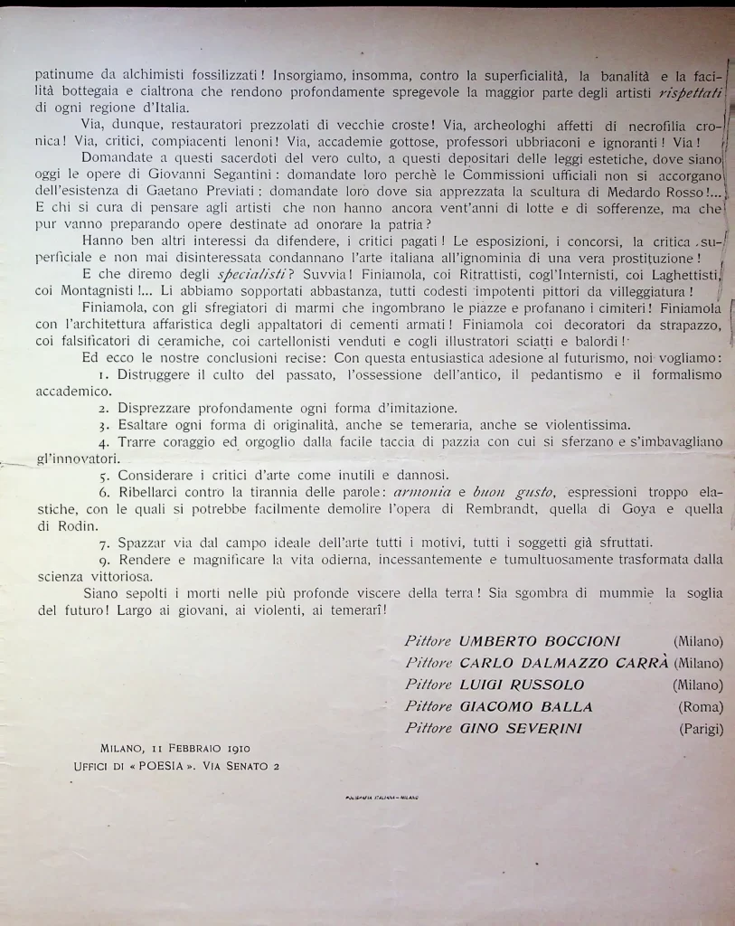 1400 manifesto dei pittori futuristi seconda edizione 02