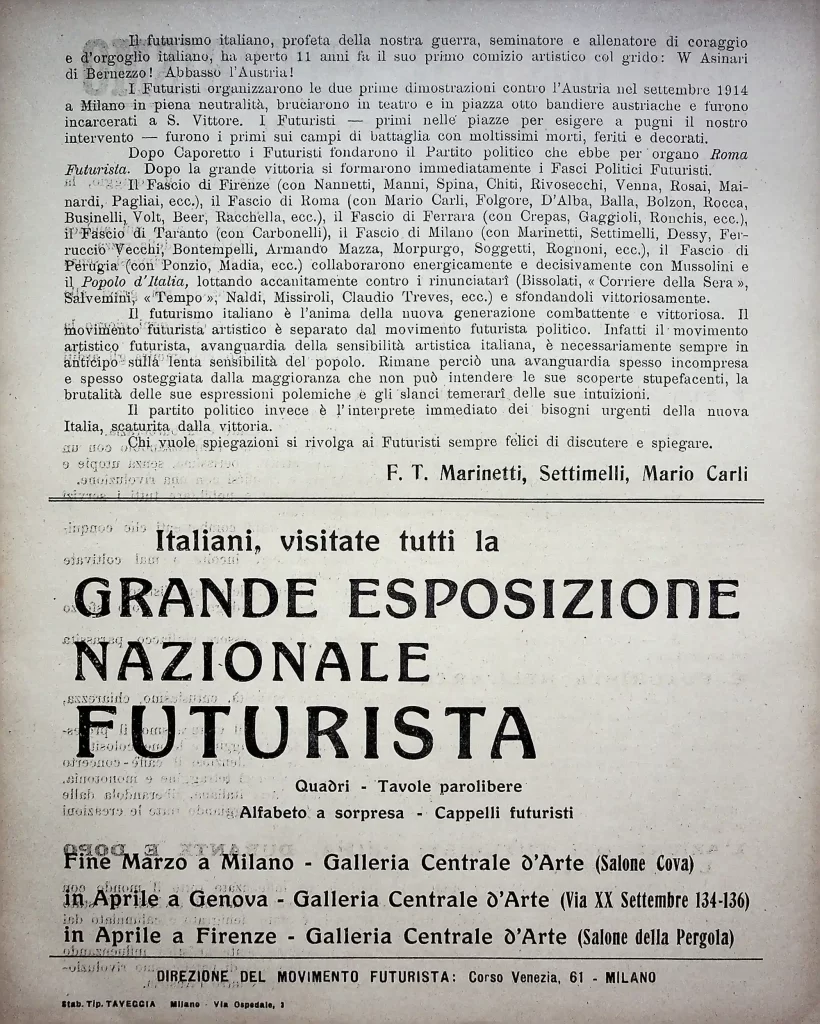 14200 che cose il futurismo prima tiratura 02