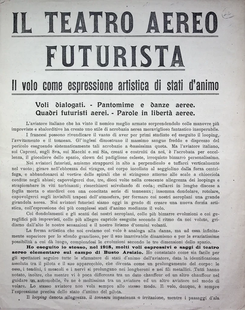 14600 il teatro aereo futurista prima edizione 01
