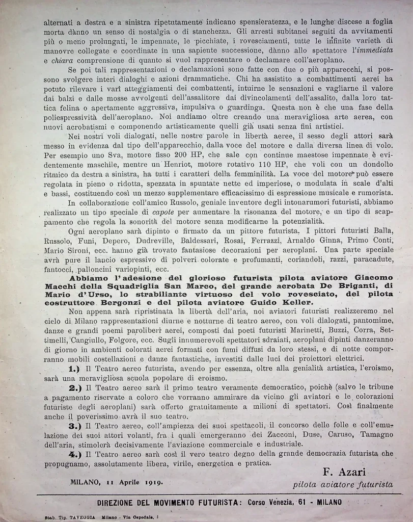 14600 il teatro aereo futurista prima edizione 02