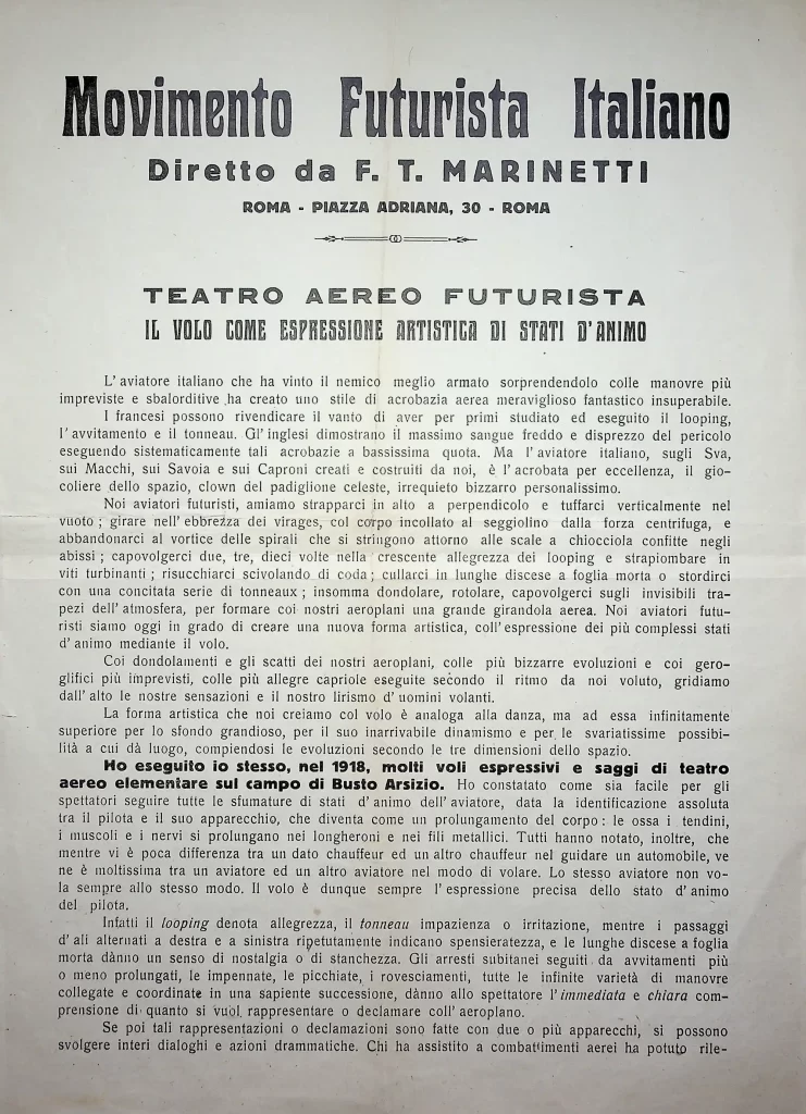 14800 il teatro aereo futurista terza edizione 01