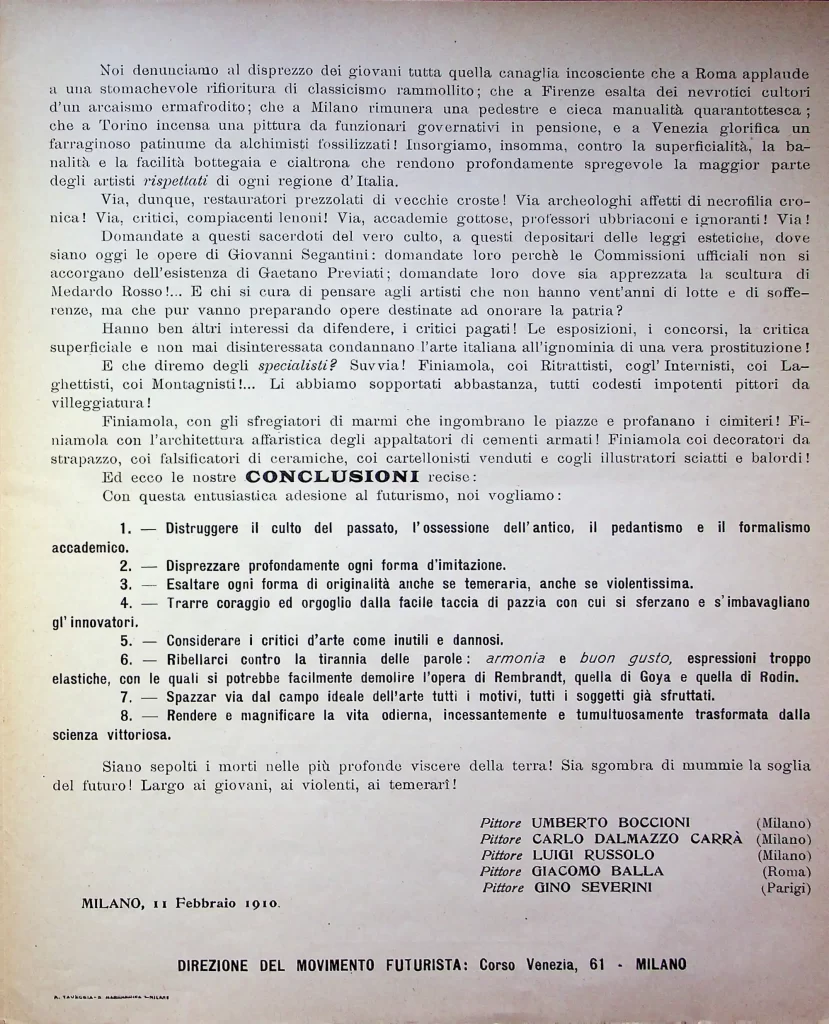 1500 manifesto dei pittori futuristi terza edizione 02