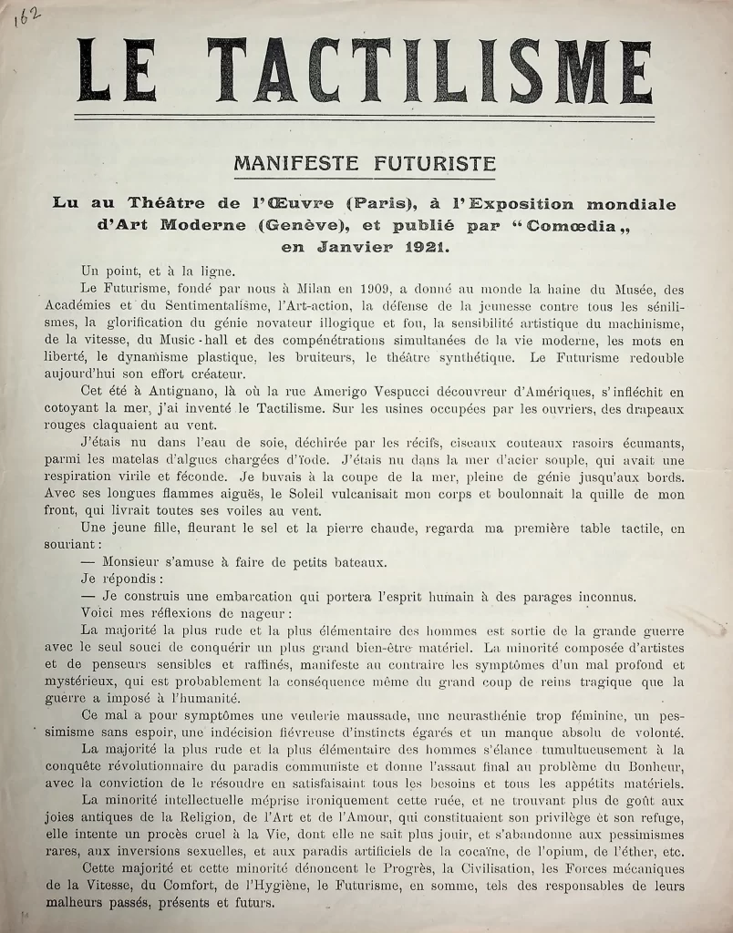 15900 le tactilisme prima tiratura 01