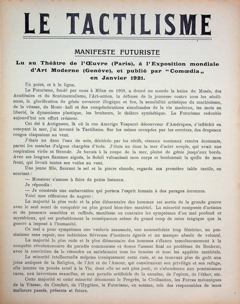 16000 le tactilisme seconda tiratura 01