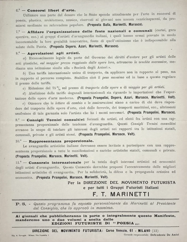 17900 diritti artistici progugnati dai futuristi italiani prima tiratura 04