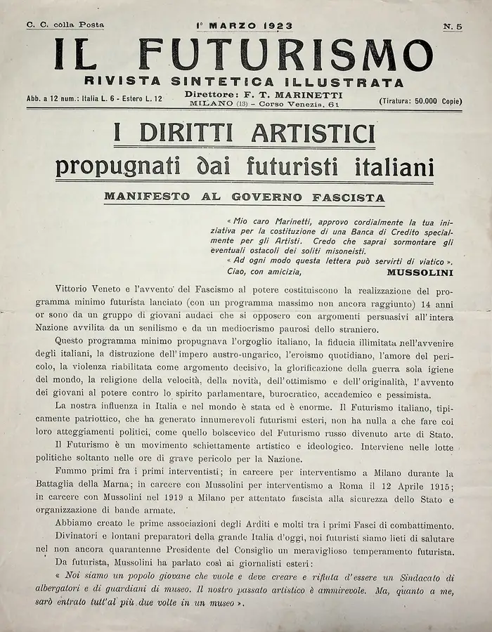 18000 diritti artistici progugnati dai futuristi italiani seconda tiratura 01
