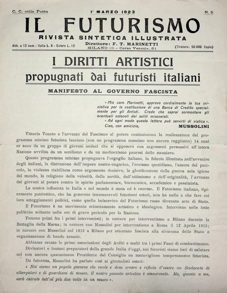 18000 diritti artistici progugnati dai futuristi italiani seconda tiratura 01
