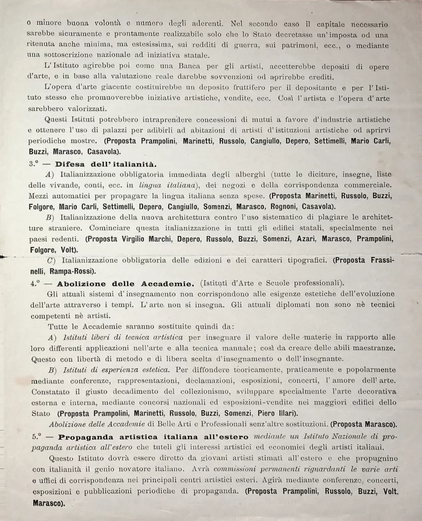18000 diritti artistici progugnati dai futuristi italiani seconda tiratura 03