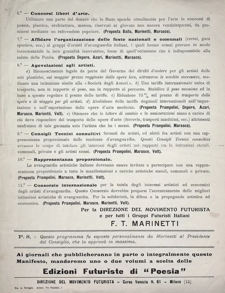 18000 diritti artistici progugnati dai futuristi italiani seconda tiratura 04