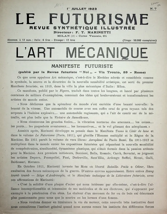 18300 art mecanique prima tiratura 01