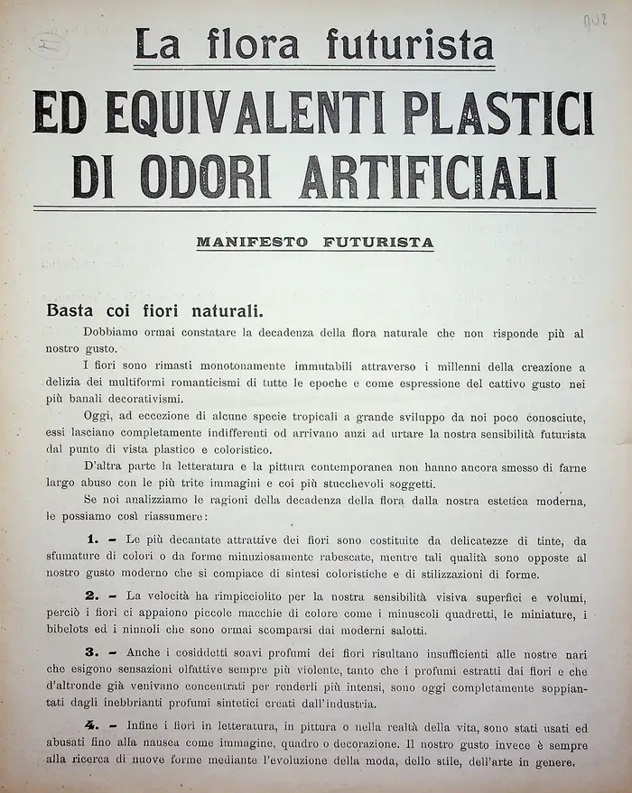 19100 la flora futurista equivalenti plastici di odori artificiali 01