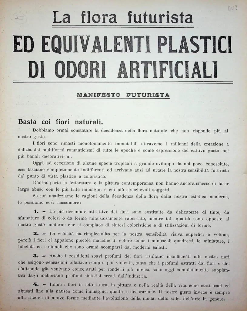 19100 la flora futurista equivalenti plastici di odori artificiali 01