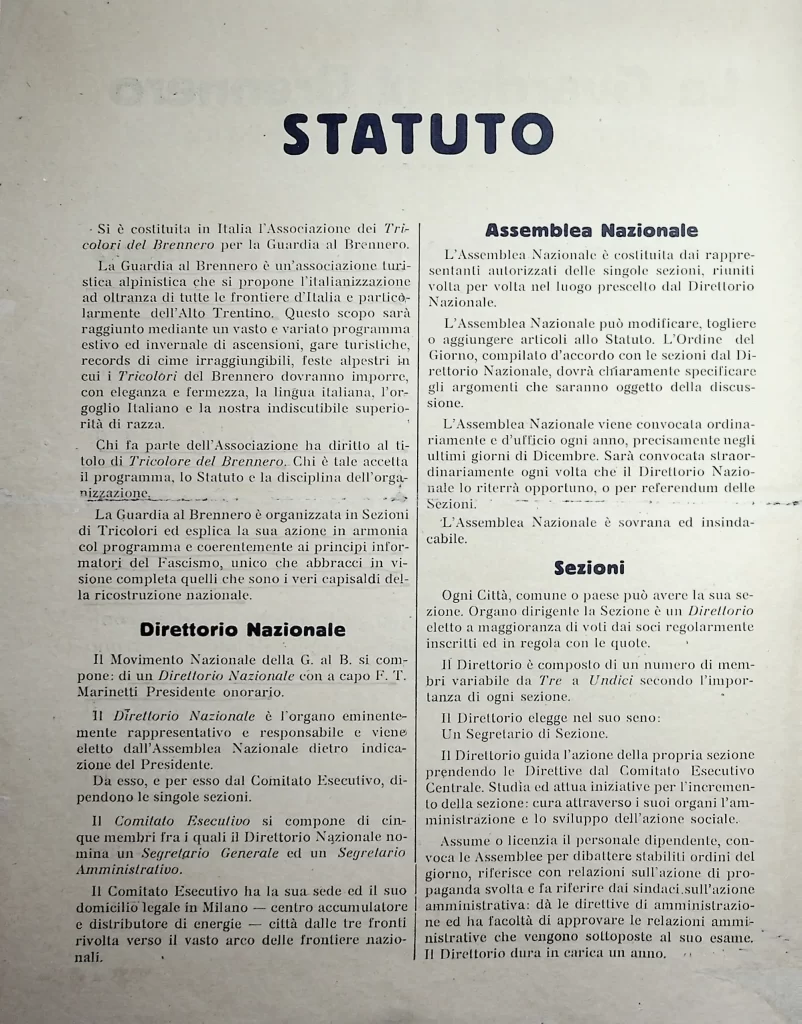 19500 decalogo dei tricolori del brennero prima tiratura 02