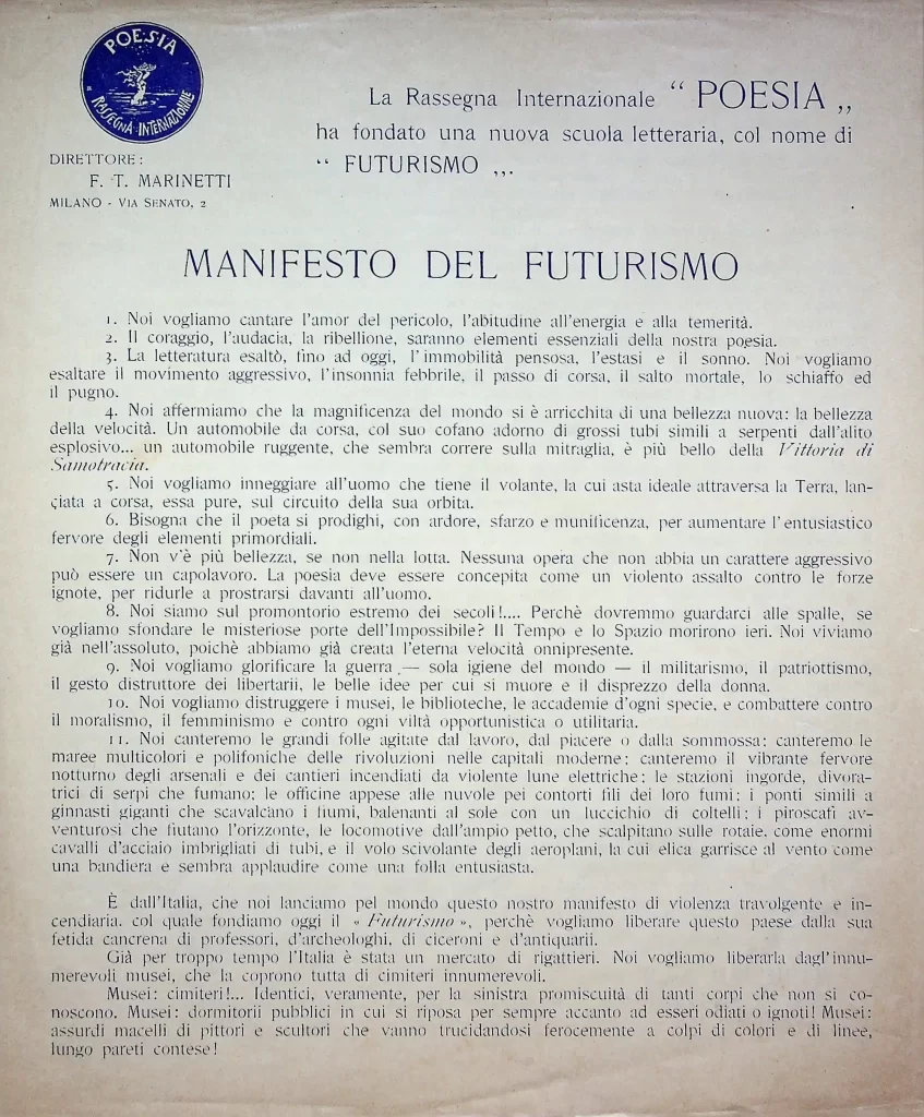 200 manifesto del futurismo 1
