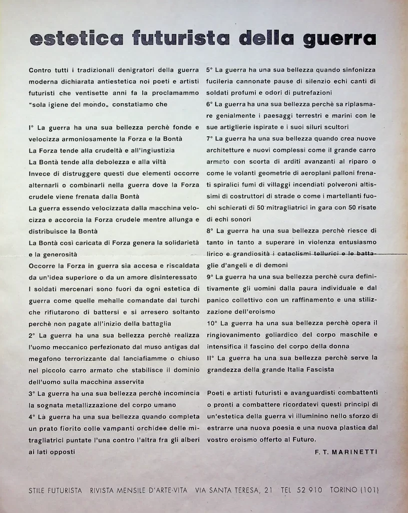 21400 estetica futurista della guerra 01