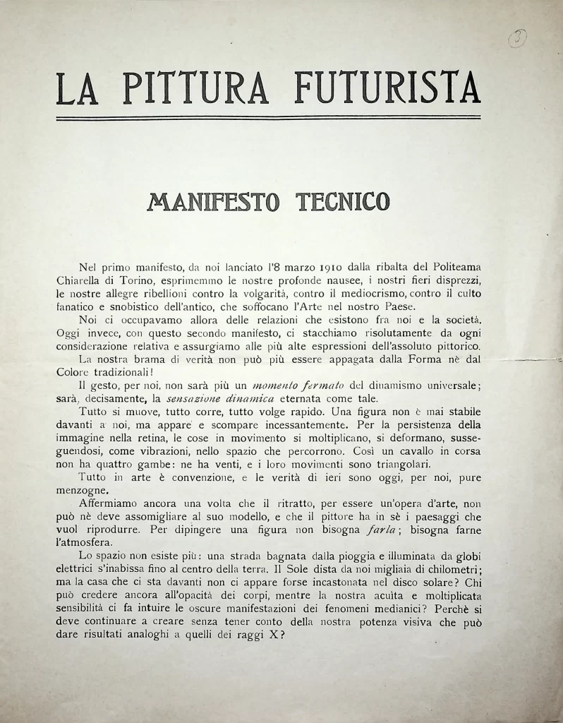 2200 la pittura futurista manifesto tecnico terza tiratura 01