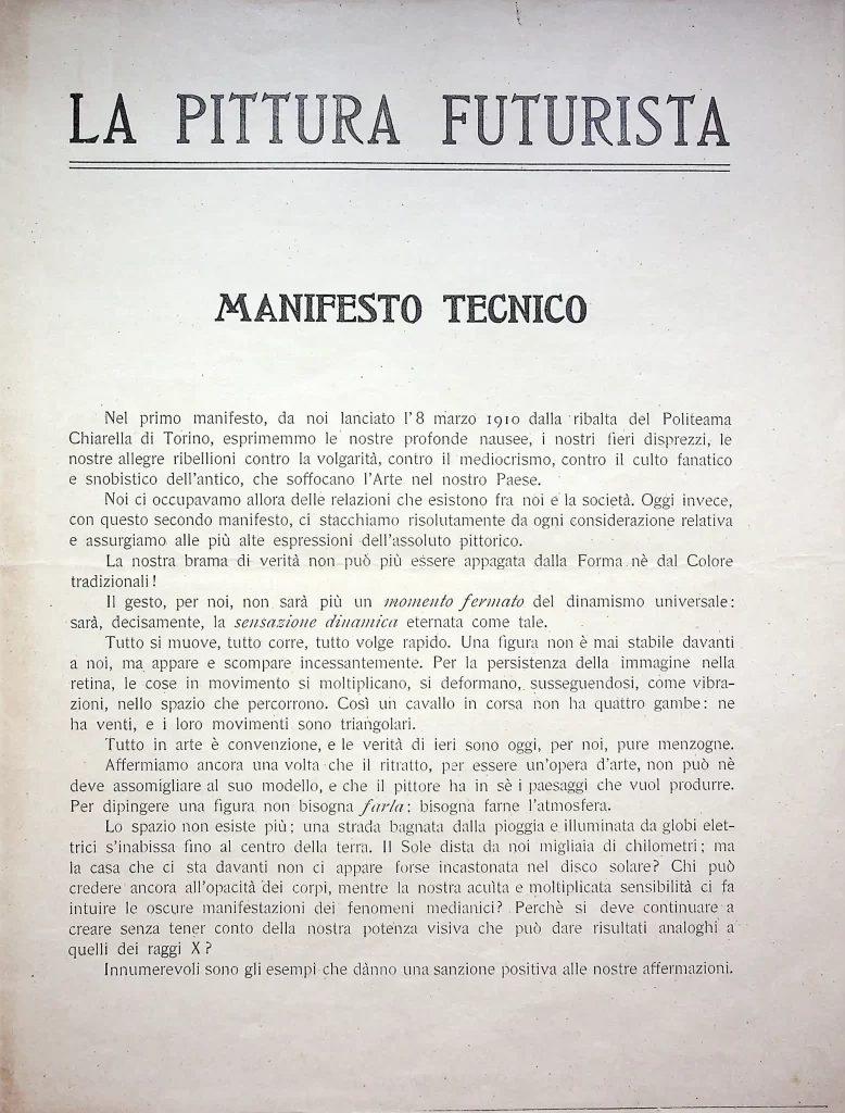 2300 la pittura futurista manifesto tecnico quarta tiratura 01