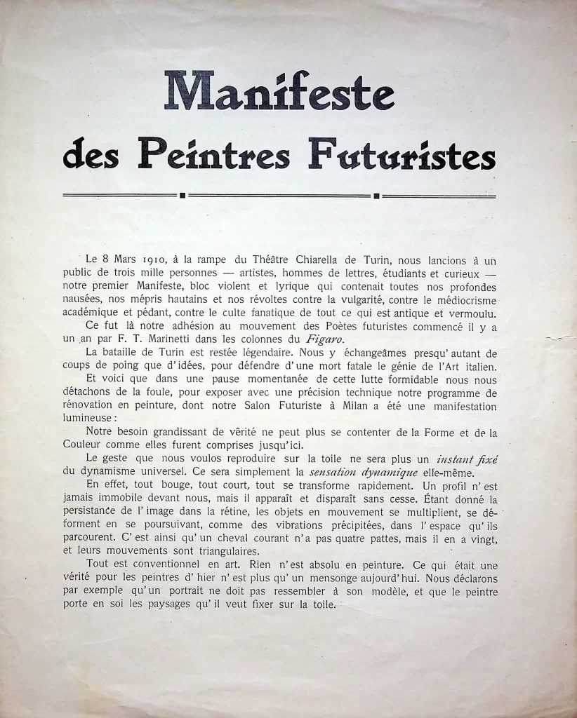 2600 manifeste des peintres futuristes seconda tiratura 01