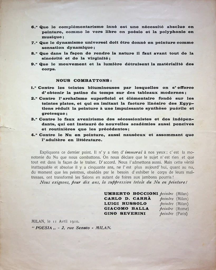 2600 manifeste des peintres futuristes seconda tiratura 04