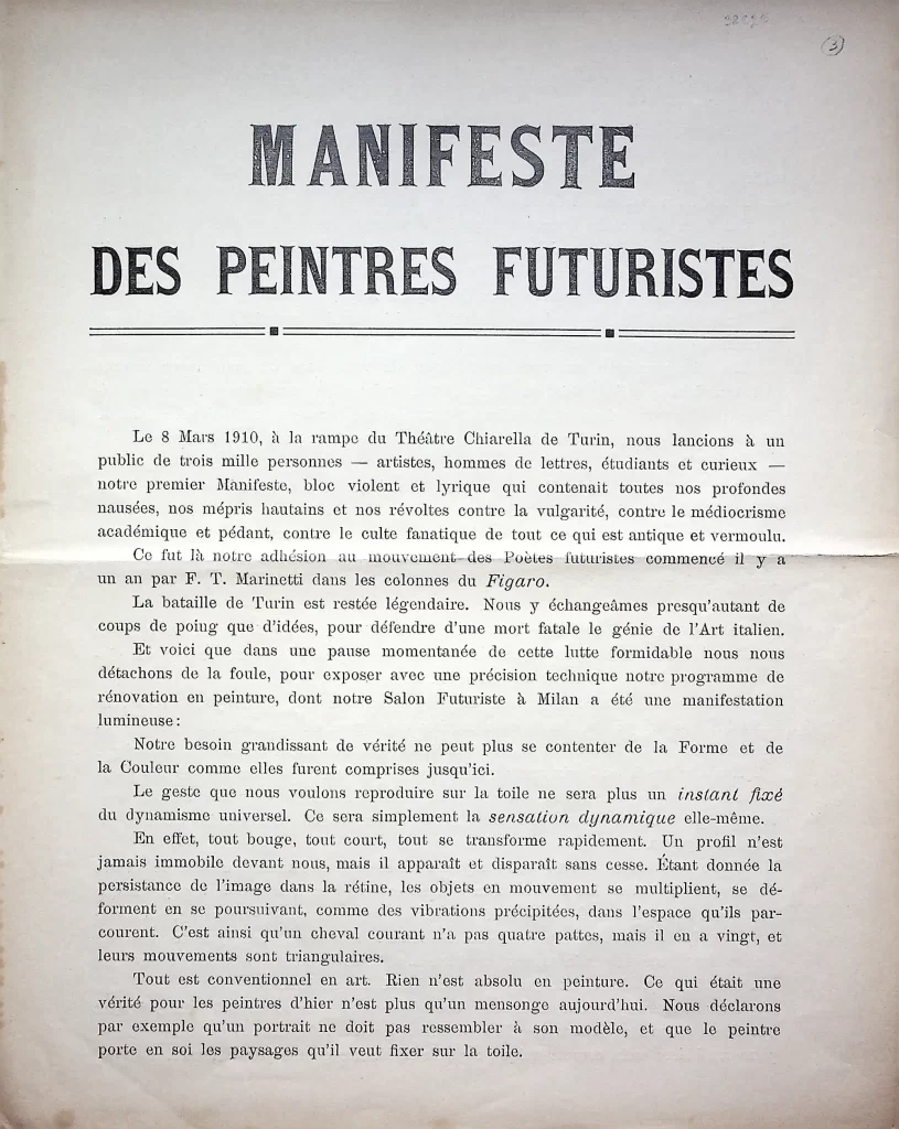 2700 manifeste des peintres futuristes terza tiratura 01