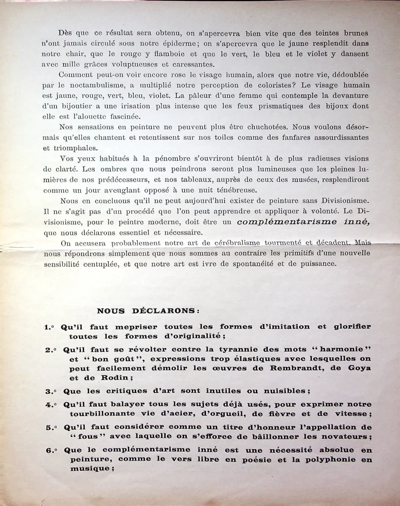 2700 manifeste des peintres futuristes terza tiratura 03