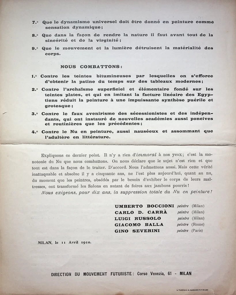2700 manifeste des peintres futuristes terza tiratura 04