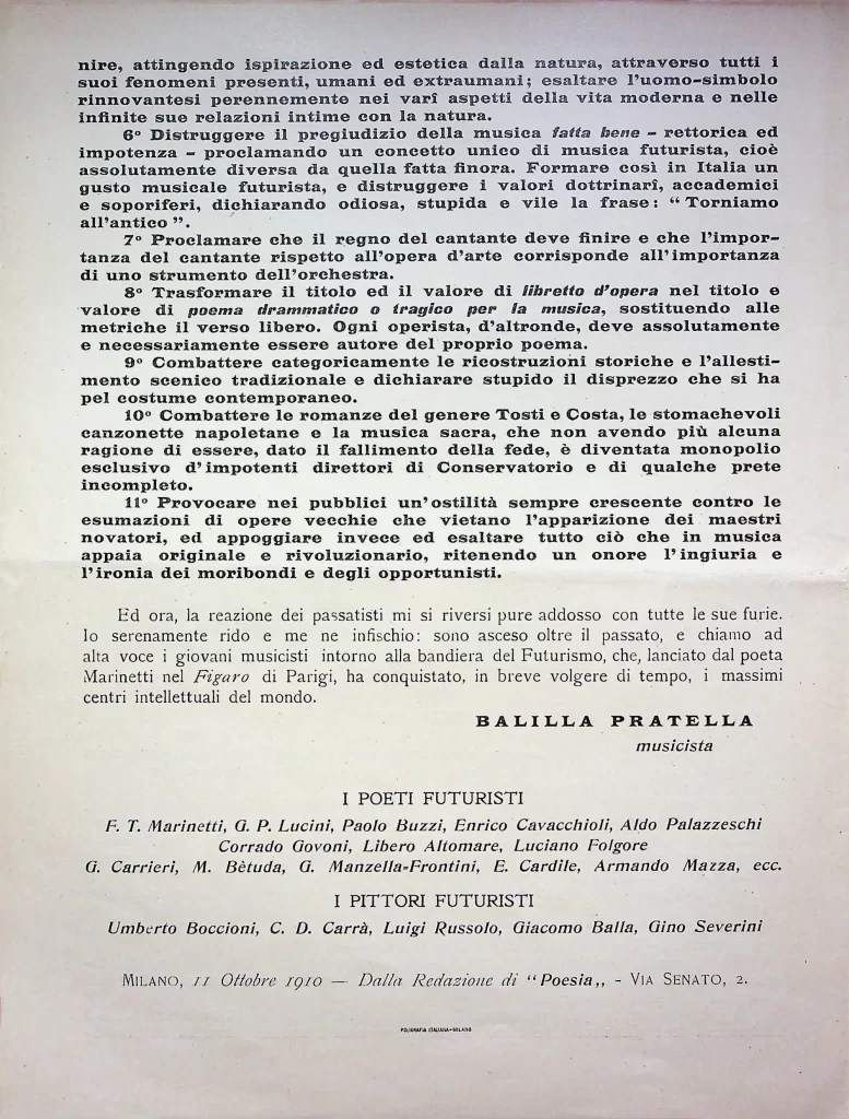 4400 manifesto dei musicisti futuristi seconda tiratura 04