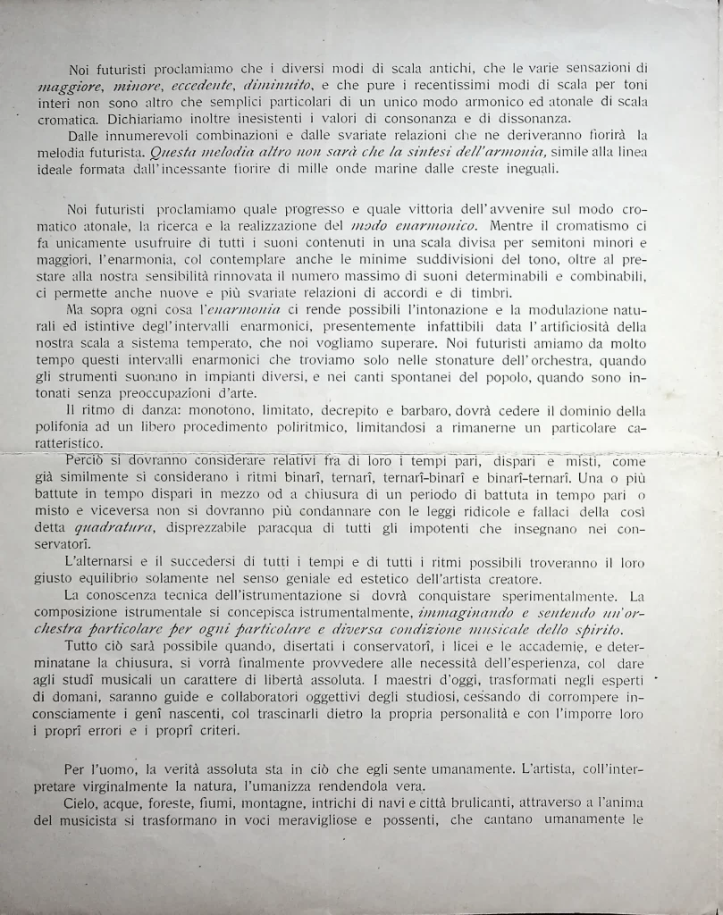 5500 la musica futurista manifesto tecnico prima edizione 02