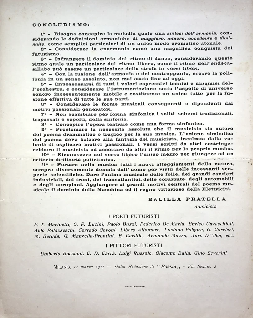 5500 la musica futurista manifesto tecnico prima edizione 04