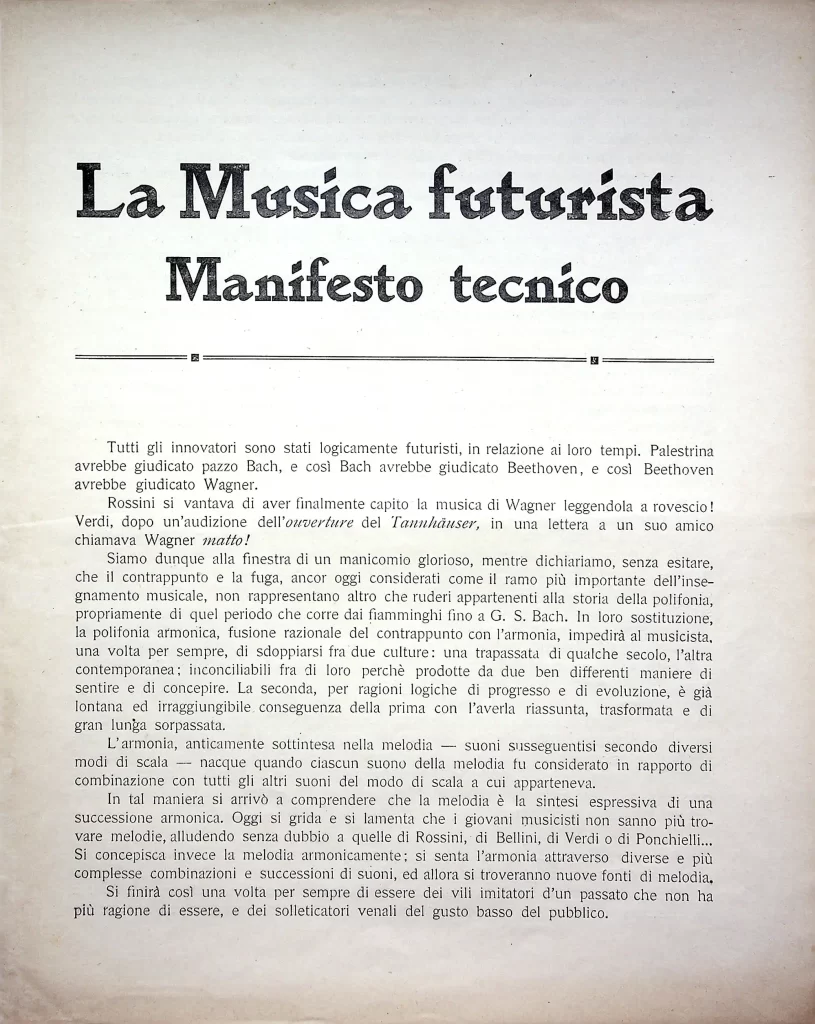 5600 la musica futurista manifesto tecnico seconda edizione 01