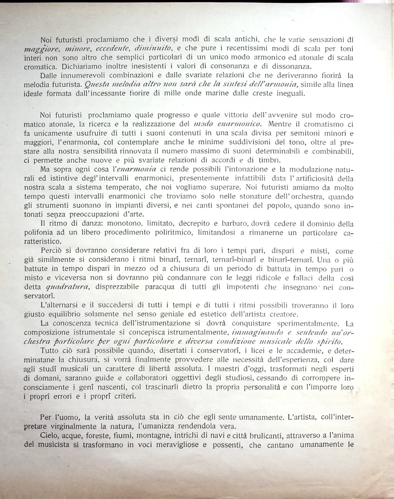 5600 la musica futurista manifesto tecnico seconda edizione 02