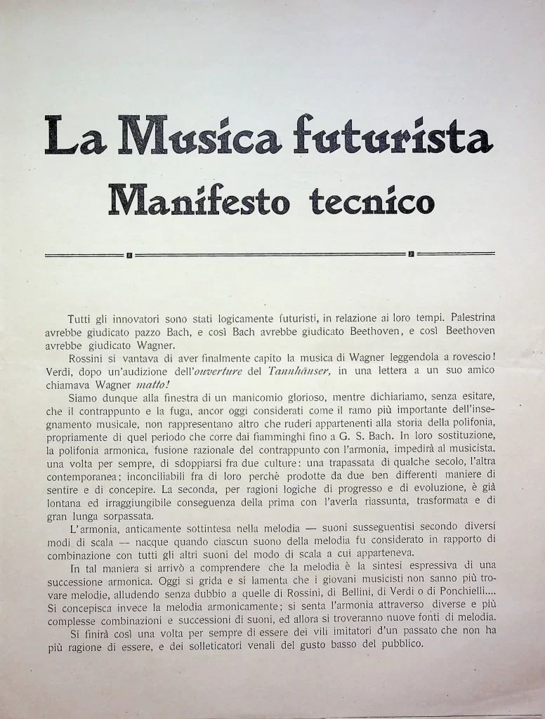 5700 la musica futurista manifesto tecnico terza edizione 01