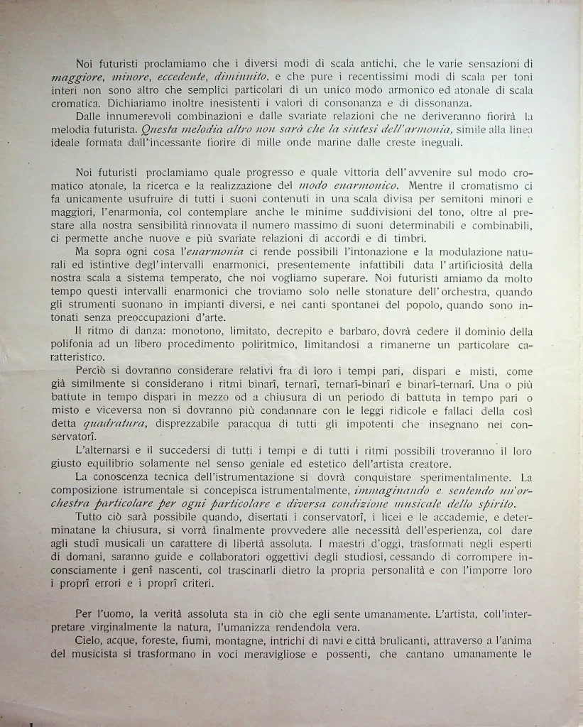 5700 la musica futurista manifesto tecnico terza edizione 02