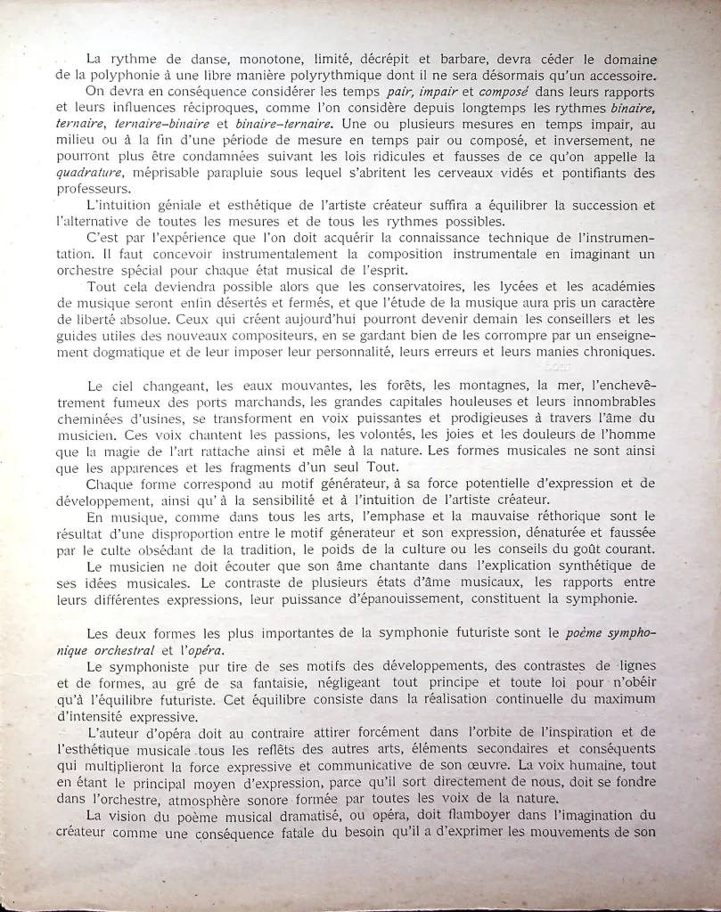 5900 manifeste des musiciens futuristes prima edizione 03