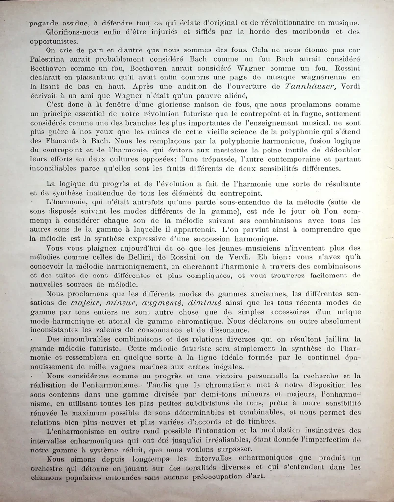 6000 manifeste des musiciens futuristes seconda edizione 02