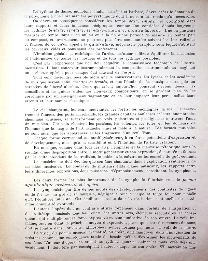 6000 manifeste des musiciens futuristes seconda edizione 03