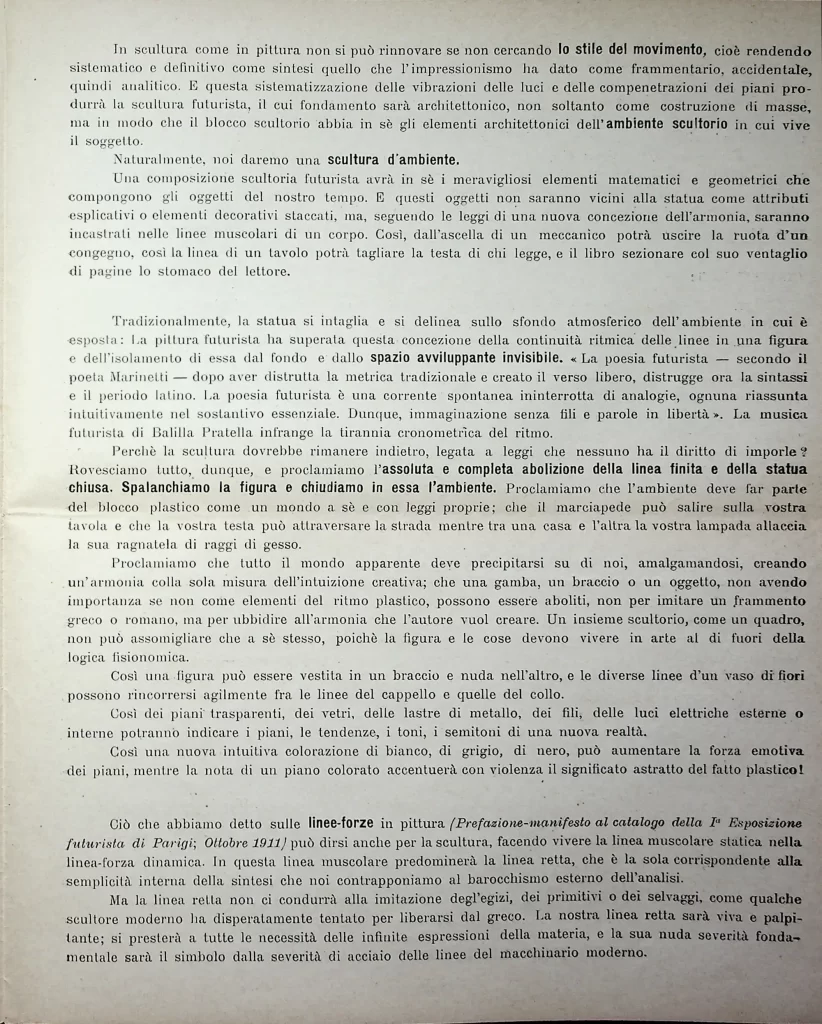 7450 manifesto tecnico della scultura futurista seconda tiratura 03