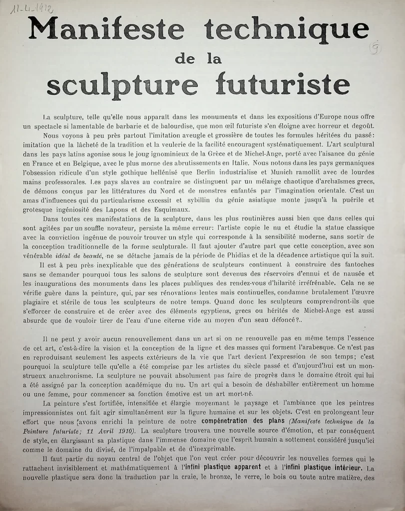 7500 manifeste technique de la sculpture futuriste 01
