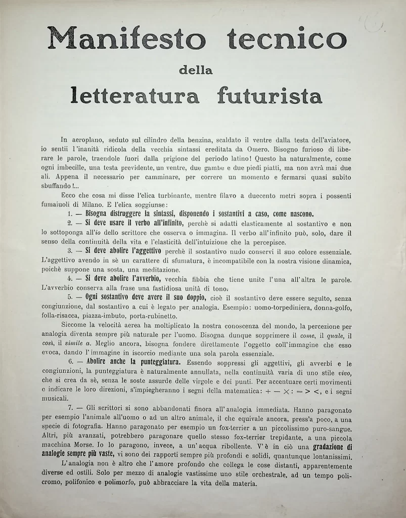 7600 manifesto tecnico della letteratura futurista 01