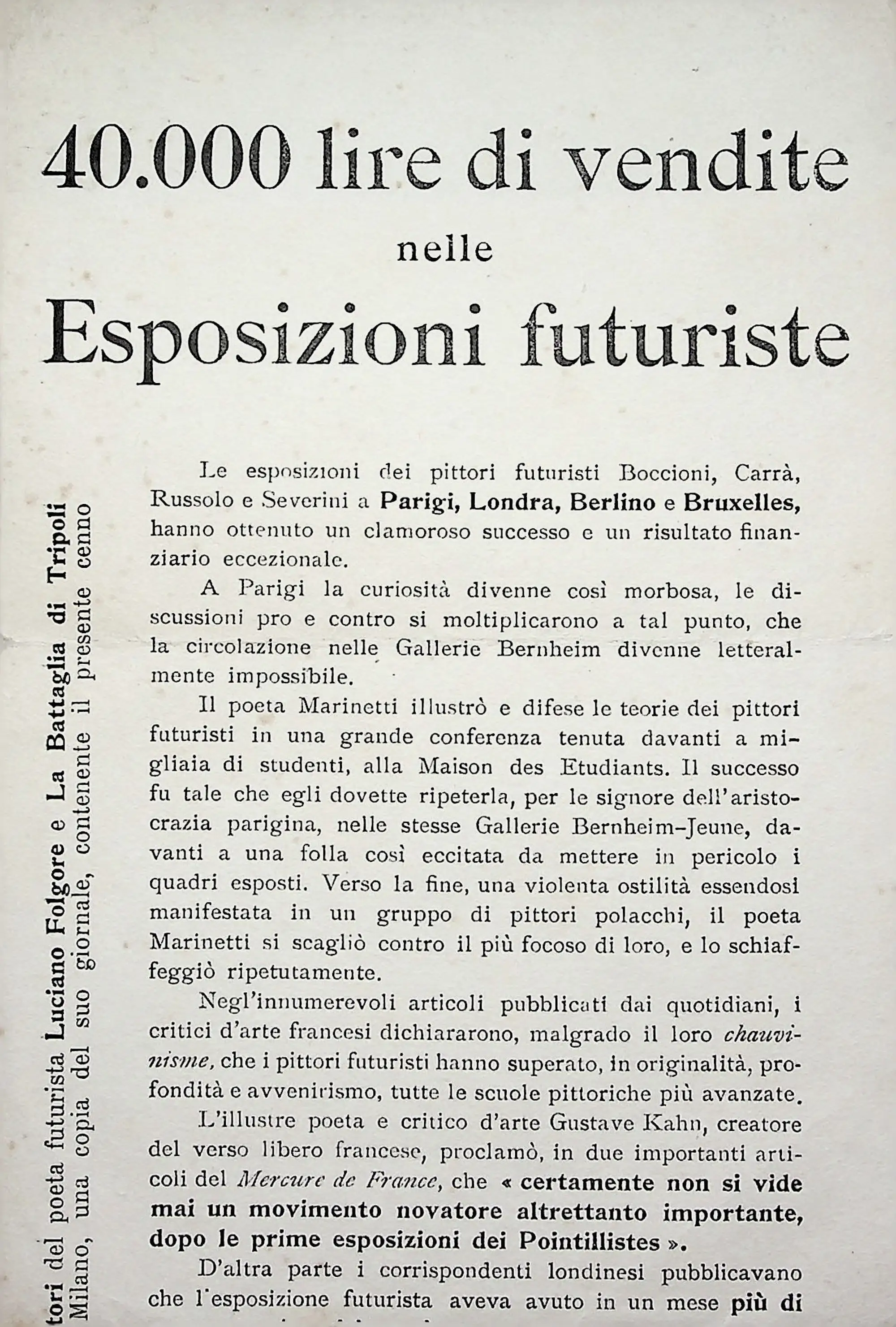 7800 40000 lire di vendite nelle esposizioni futuriste 02