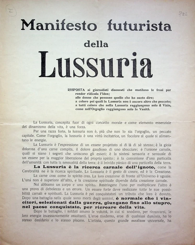 8500 manifesto futurista della lussuria 01