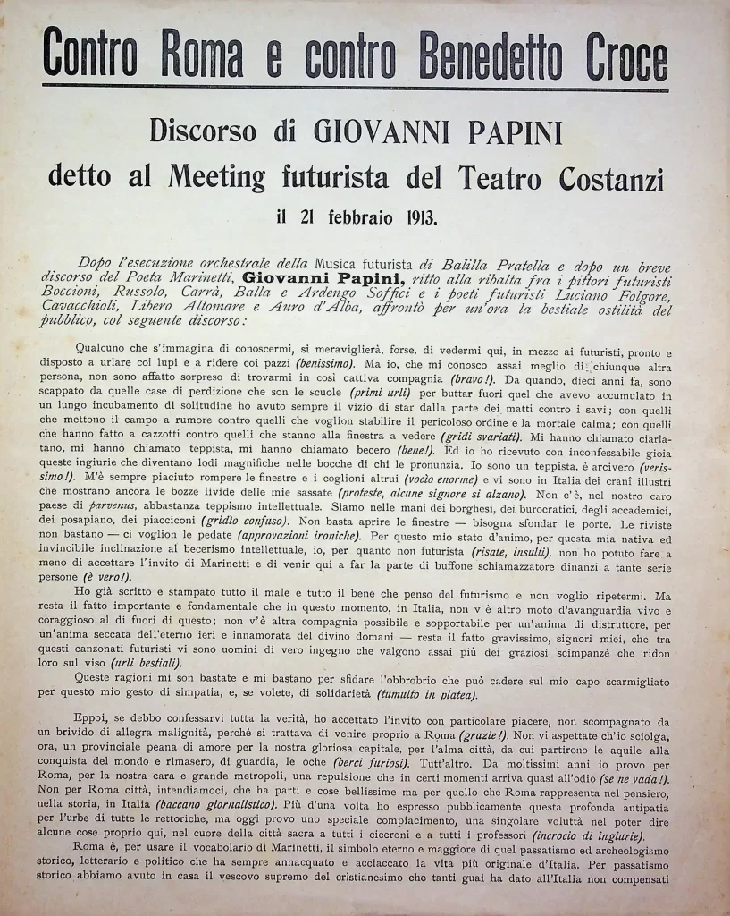 8700 contro roma e contro benedetto croce 01