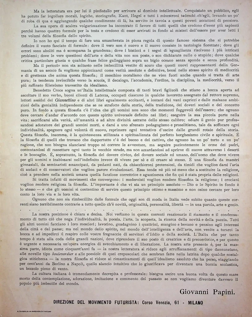 8700 contro roma e contro benedetto croce 04